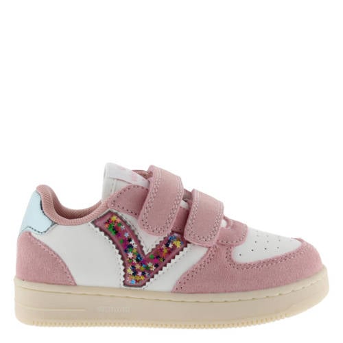 Victoria sneakers wit/roze Meisjes Imitatieleer - maat 28 afbeelding
