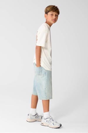 T-shirt met backprint - ecru