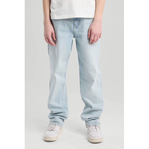 America Today straight leg jeans light blue denim Blauw Effen - maat 158/164 afbeelding