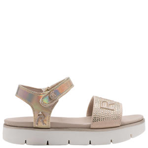 sandalen metallic beige