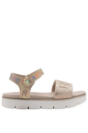 sandalen metallic beige