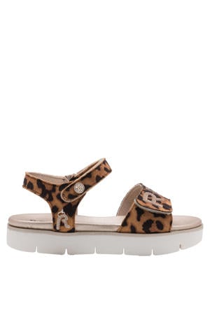 sandalen bruin/panterprint