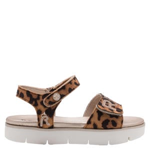 sandalen bruin/panterprint