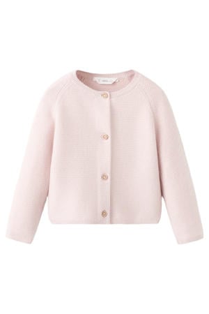 vest roze fijn gebreid