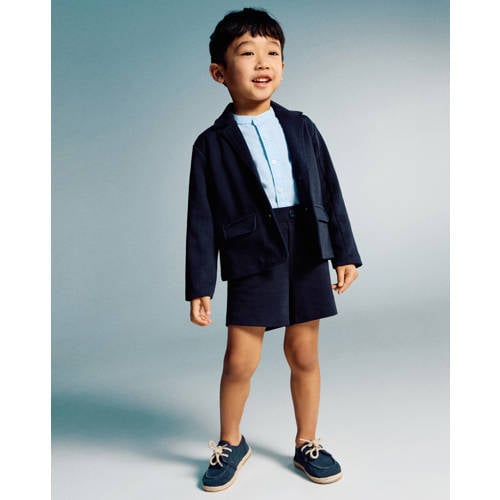 Mango Kids leren veterschoenen blauw Jongens Leer Effen - maat 27 afbeelding