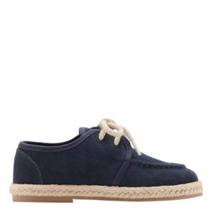 leren veterschoenen blauw