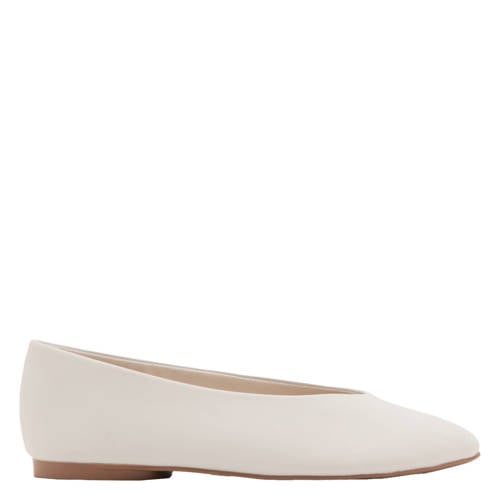 Mango Kids imitatieleren leren ballerina's naturel wit Meisjes Imitatieleer - maat 36 afbeelding