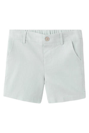 linnen casual short lichtgroen