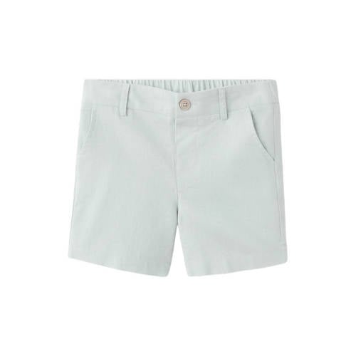 Mango Kids linnen casual short lichtgroen Korte broek Meisjes Katoenlinnen - maat 116 afbeelding