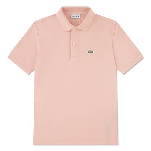 Lacoste pique polo zalmroze Jongens Katoen Polokraag Effen