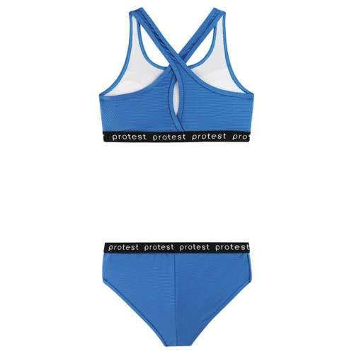 Protest crop bikini PRTBEAU JR blauw Meisjes Polyester Printopdruk - maat 176 afbeelding