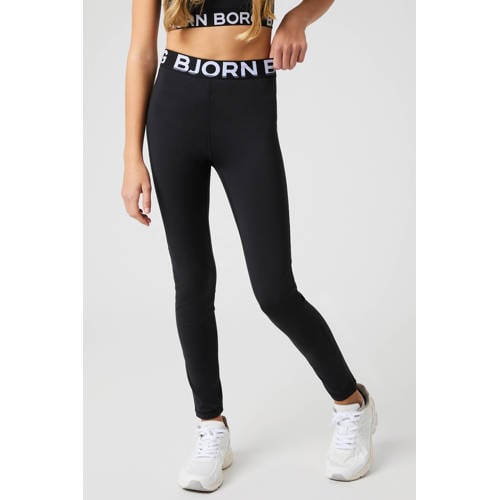 Björn Borg sportlegging Borg zwart Sportbroek Meisjes Polyester Logo - maat 146/152 afbeelding