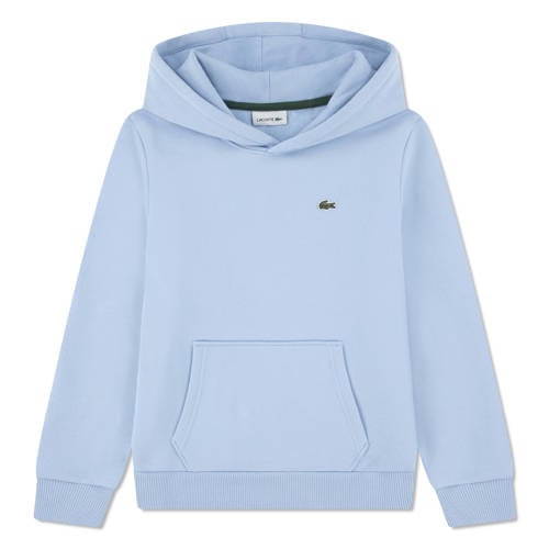 Lacoste hoodie lichtblauw Sweater Effen