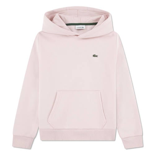 Lacoste hoodie lichtroze Sweater Jongens Katoen Capuchon Effen