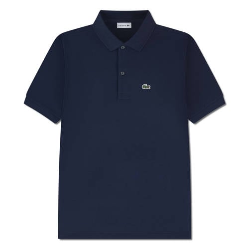 Lacoste pique polo donkerblauw Jongens Katoen Polokraag Effen - maat 176 afbeelding