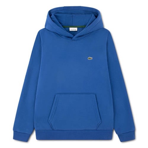 Lacoste hoodie blauw Sweater Effen