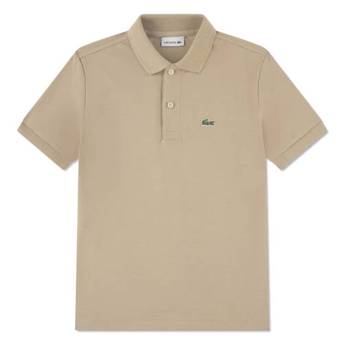 Lacoste pique polo zand Beige Jongens Katoen Polokraag Effen