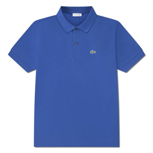 Lacoste pique polo kobaltblauw Jongens Katoen Polokraag Effen - maat 176 afbeelding