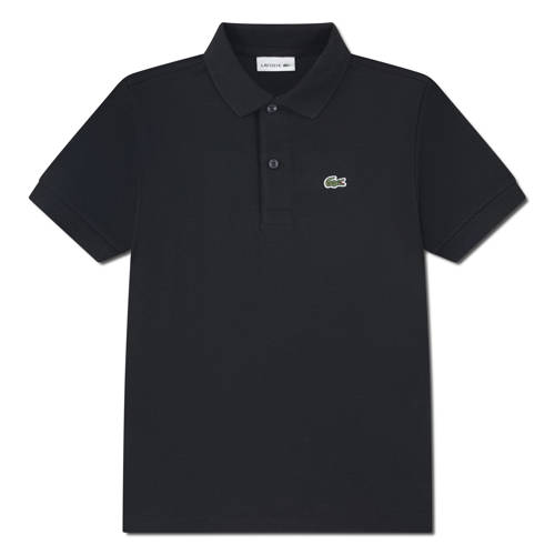 Lacoste pique polo zwart Jongens Katoen Polokraag Effen - maat 128 afbeelding