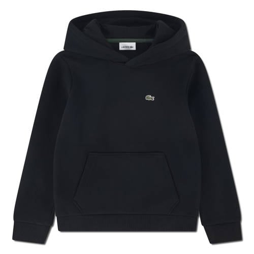 Lacoste hoodie zwart Sweater Effen