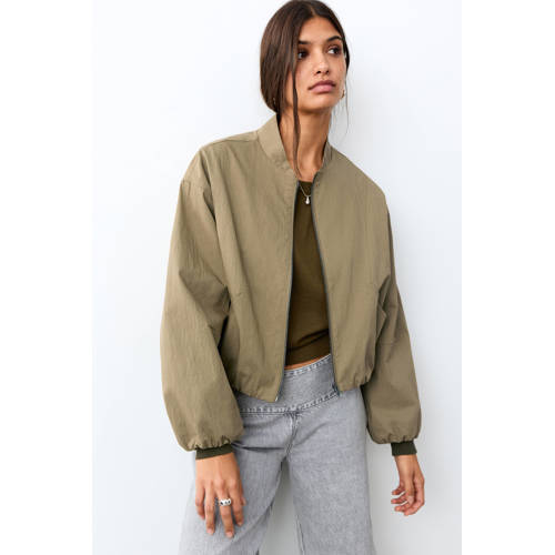 MANGO TEEN tussenjas beige Jongens Polyamide Klassieke kraag Effen - maat 158(XS) afbeelding
