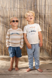 thumbnail: Little Dutch gestreepte sweater zand