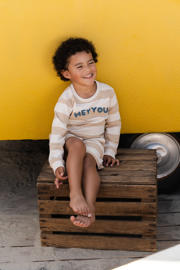 thumbnail: Little Dutch gestreepte sweater zand