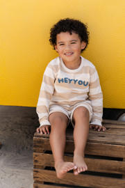 thumbnail: Little Dutch gestreepte sweater zand