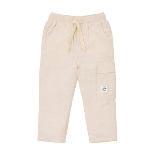 Little Dutch cargobroek zand Beige Jongens Katoen Effen - maat 80 afbeelding