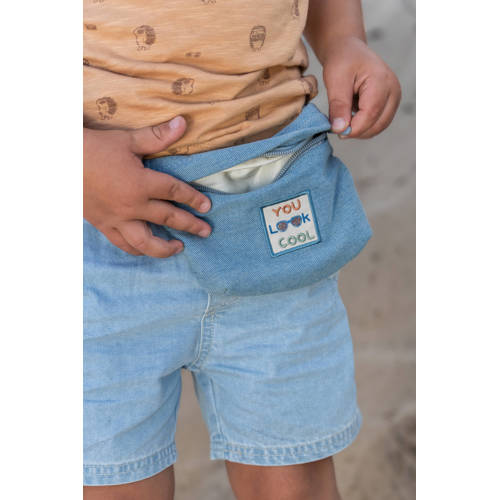 Little Dutch denim short lichtblauw Korte broek Jongens Katoen Effen - maat 104 afbeelding