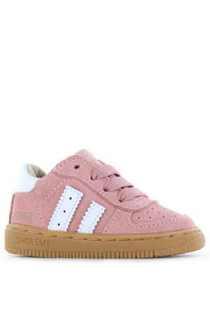 suède sneakers roze