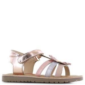 leren sandalen rosé