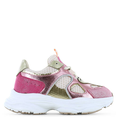 Shoesme sneakers wit/roze metallic Meisjes Mesh Meerkleurig - maat 32 afbeelding