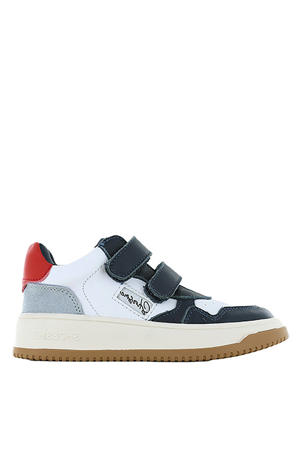 sneakers wit/donkerblauw/rood