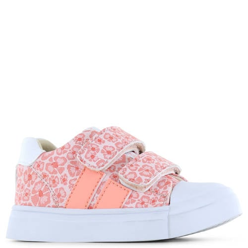 Shoesme gebloemde leren sneakers roze Meisjes Imitatieleer Bloemen - maat 27 afbeelding