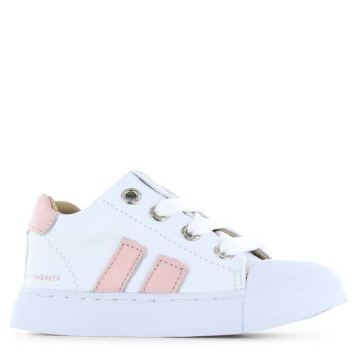 Shoesme leren sneakers wit/roze Jongens Imitatieleer - maat 21 afbeelding