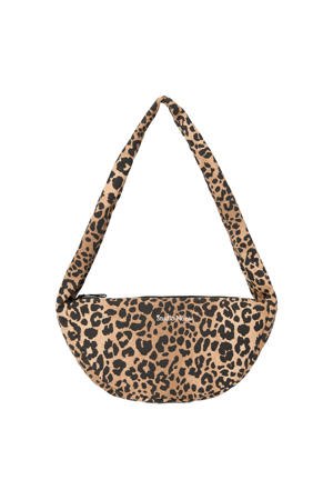 crossbody tas Leopard Mini bruin
