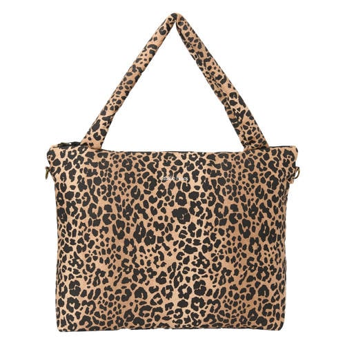 Studio Noos luiertas Leopard Diaper Bag bruin Dierenprint afbeelding