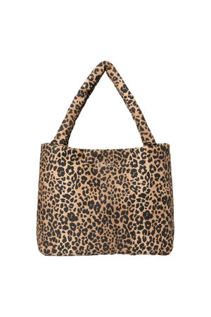 luiertas Leopard Mom Bag bruin