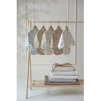 thumbnail: Meyco Fat Stripe Mouwslab - Jeans Blue