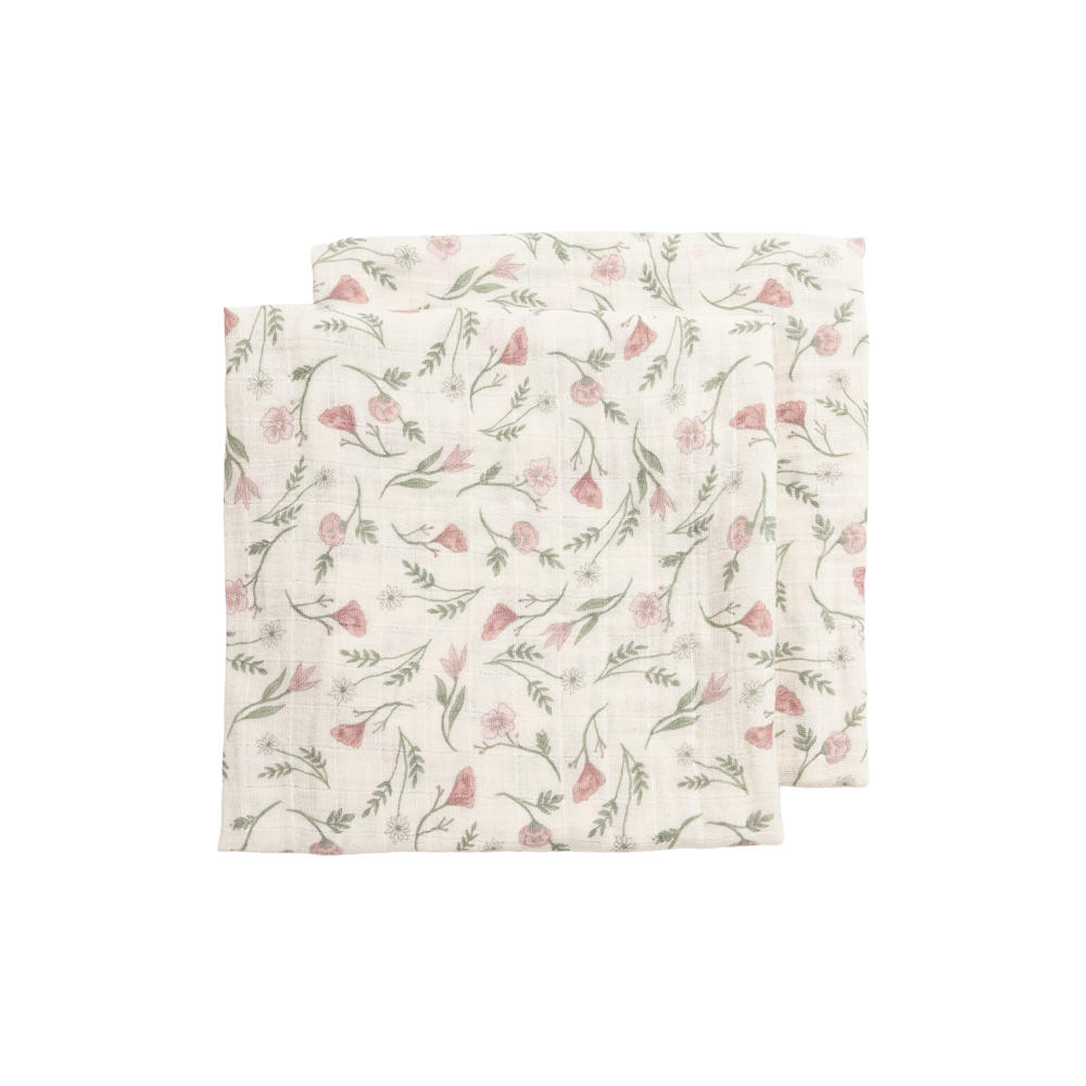 Meyco hydrofiele pre-washed doek Flower - 70x70 (set van 2)