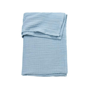 pre-washed hydrofiele baby wieglaken uni Jeans Blue