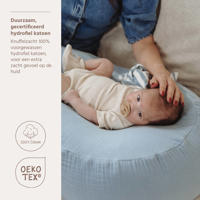 thumbnail: Meyco pre-washed hydrofiele uni relaxhoes voor voedingskussen Jeans Blue