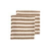 Meyco hydrofiel pre-washed  monddoekje taupe/wit