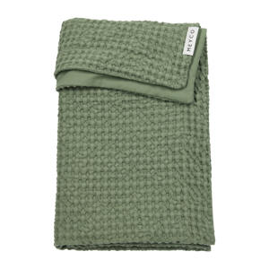 wafel katoenen ledikant deken Olive Green