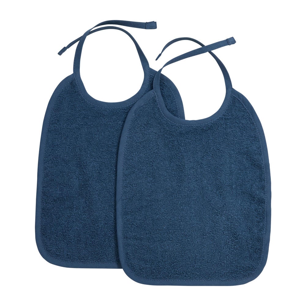 Meyco Uni slab - badstof - indigo - 2-pack