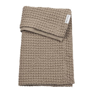 wafel katoenen wiegdeken Taupe