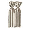 Meyco Fat Stripe kruikenzak - jacquard badstof - taupe - 2-pack