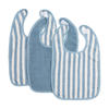 Meyco Fat Stripe Slab - Jacquard Badstof - Jeans Blue - 3-pack