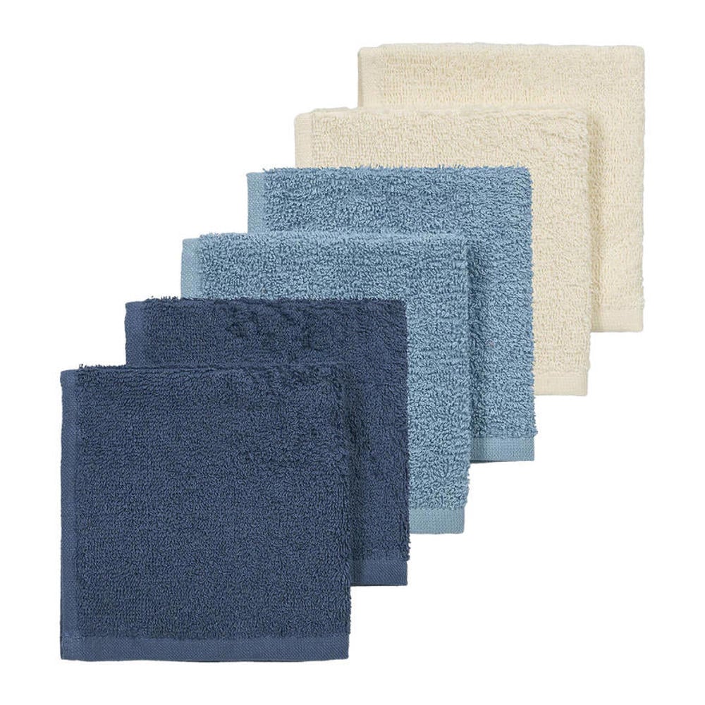 Meyco Uni monddoekjes - badstof - 30x30cm - 6-pack
